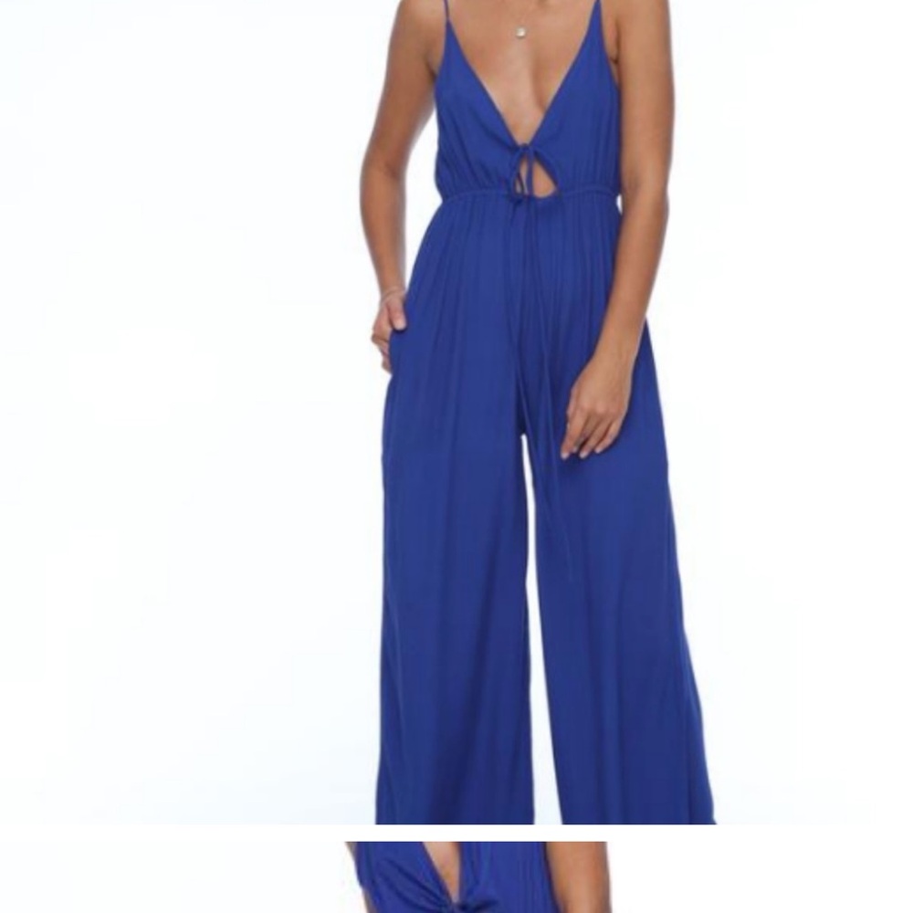 NWT Aila Blue Candy Jumpsuit in Indigo Blue XS